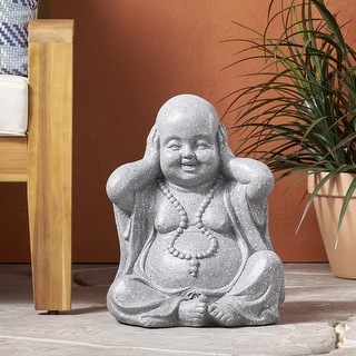 3 pc set lifelike gray hear see speak no evil Squirrel outdoor garden statues 
