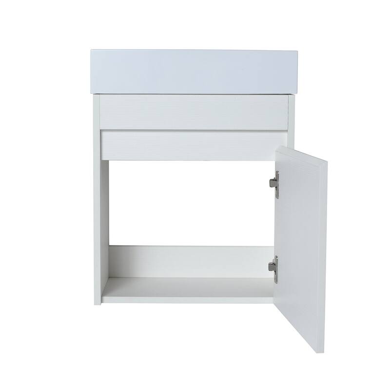 18 in.Mini Bath Vanity Set with Cultured Marble Vanity Top