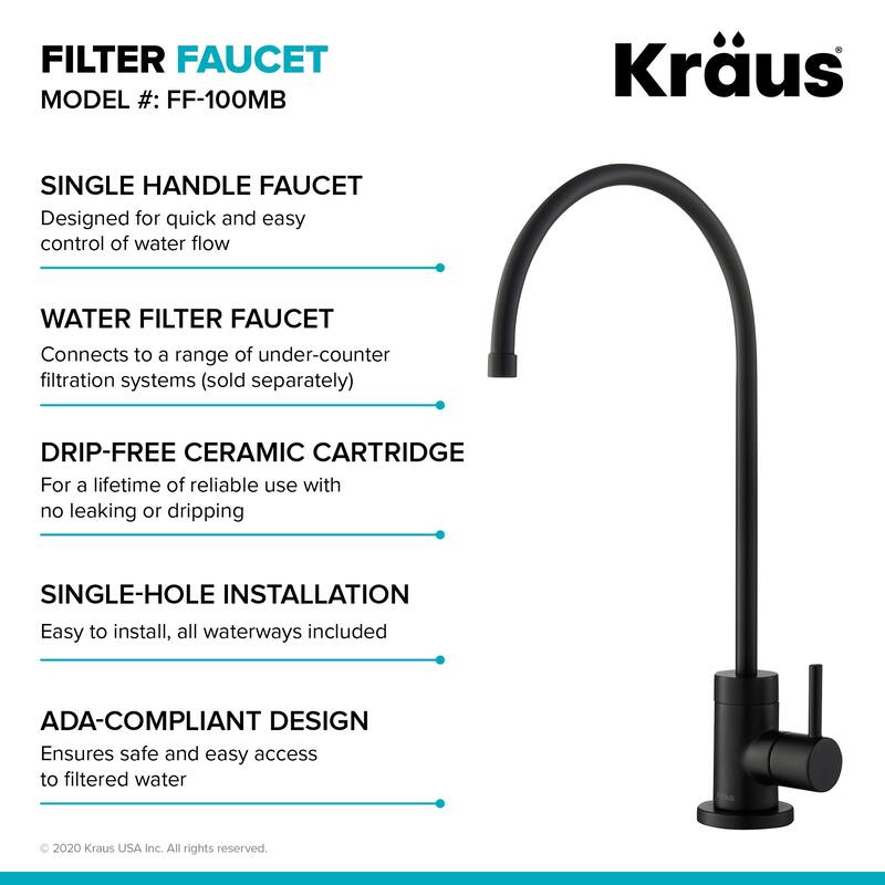 Kraus Bolden 2-Function 1-Handle Commercial Pulldown Kitchen Faucet
