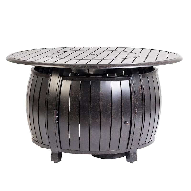 Grand Cooper Aluminum Round LPG Fire Pit - N/A