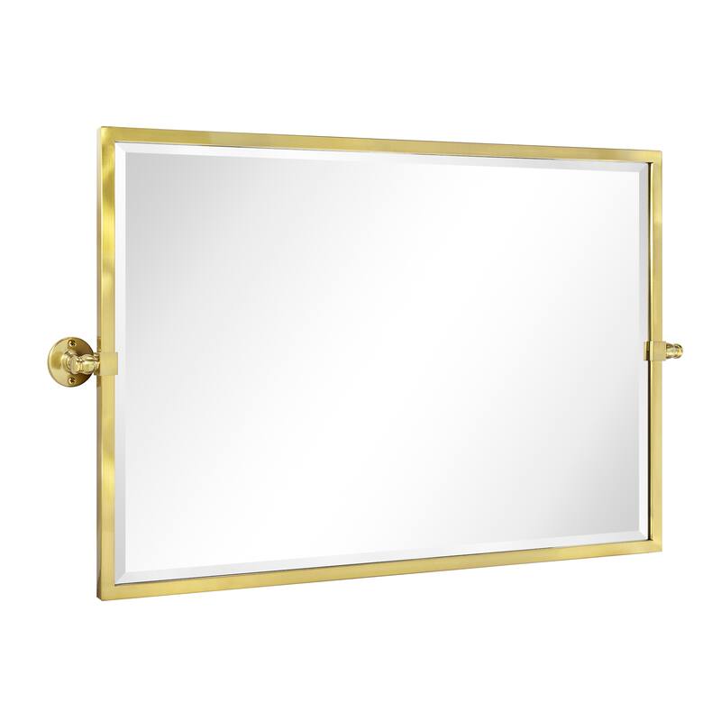 TEHOME Kenti Horizental Rectangle Metal Wall Mirror