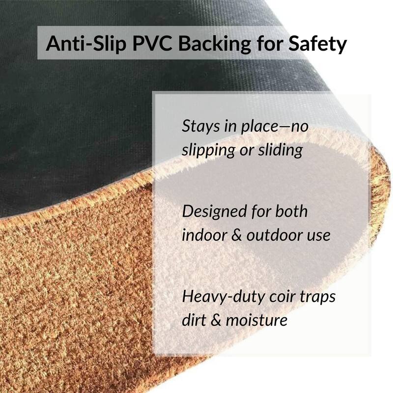 Tree of Life Coir Doormat 30x18 Inches