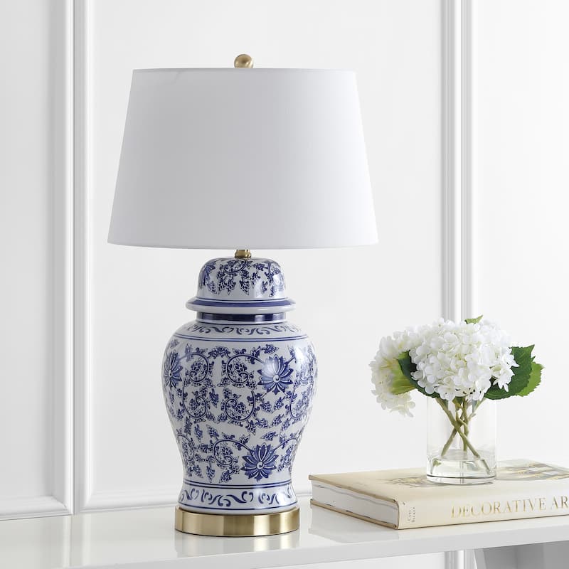 SAFAVIEH Lighting Bavani 30" LED Table Lamp (Set of 2) - 17"x17"x30.5" - 17Wx17Dx31H