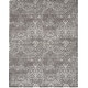 preview thumbnail 35 of 53, Nourison Damask Distressed Contemporary Area Rug 8' x 10' - Dark Grey - Runner/Rectangle