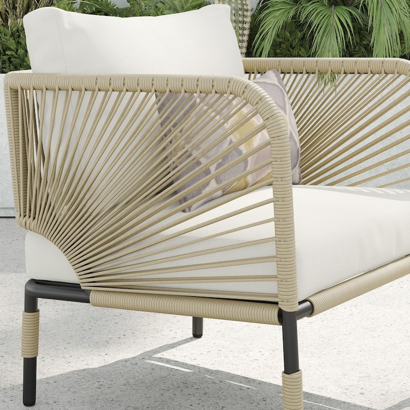 Corvus Serenity 3-piece Outdoor Chat Set with Sunbrella Pillows