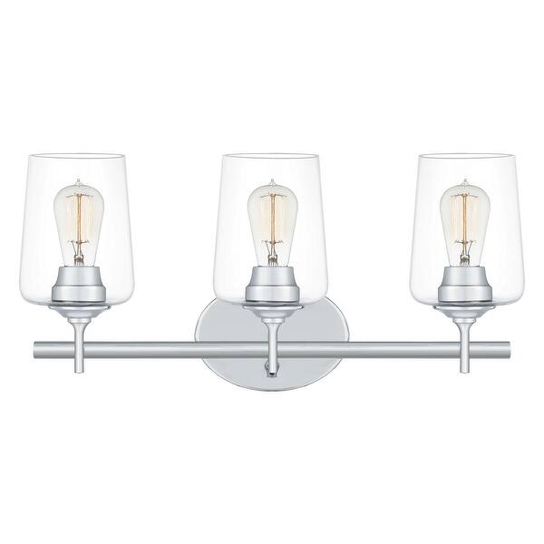 slide 1 of 8, Quoizel Miller Polished Chrome 3-light Bath Light