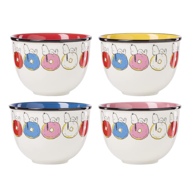 Lenox Chef Snoopy Dinnerware Dessert Set, Service for 4 - Set of 4 Dessert Bowls - 4 Piece