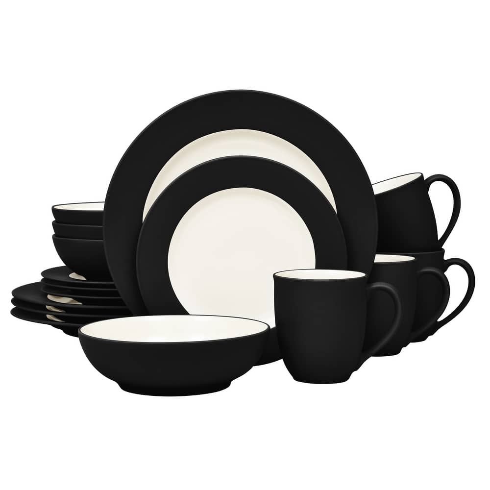 Noritake Colorwave 16-Piece Rim Dinnerware Set, Service For 4
