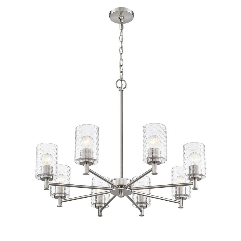 Millennium Lighting Ashli 3 Light Chandelier with Clear Honeycomb Glass Shades