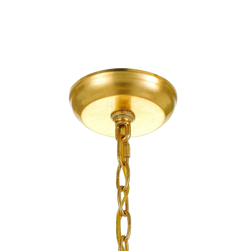 Rylee 8 Light Antique Gold Chandelier - 24.75'' W x 31.25'' H