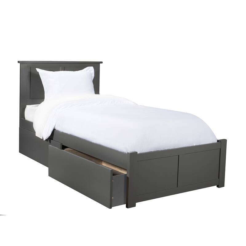 Platform Bed with Drawers - Modern Storage Bed Frame & Turbo Charger