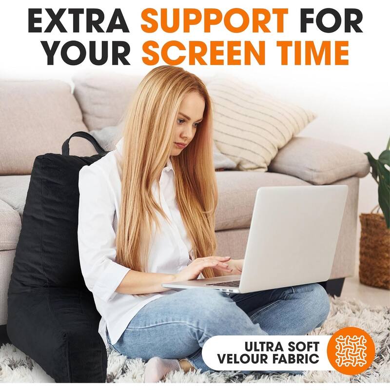 Cheer Collection Memory Foam Support Reading, TV Pillow