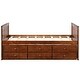 preview thumbnail 14 of 34, Costway Twin Captain's Bed Bunk Bed Alternative w/ Trundle & Drawers