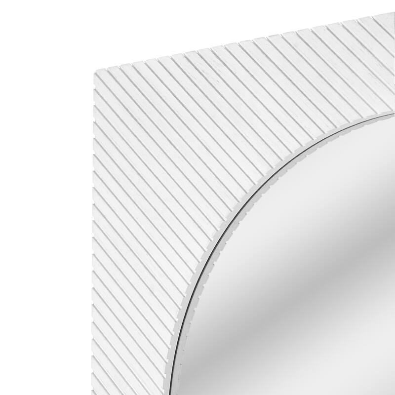 American Art Decor Carved Recollections Box Top Carved Mirror in Brown - 24" x 24"