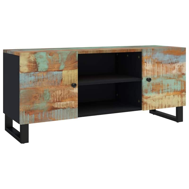 vidaXL TV Stand 41.3"x13"x18.1" Solid Wood Mango