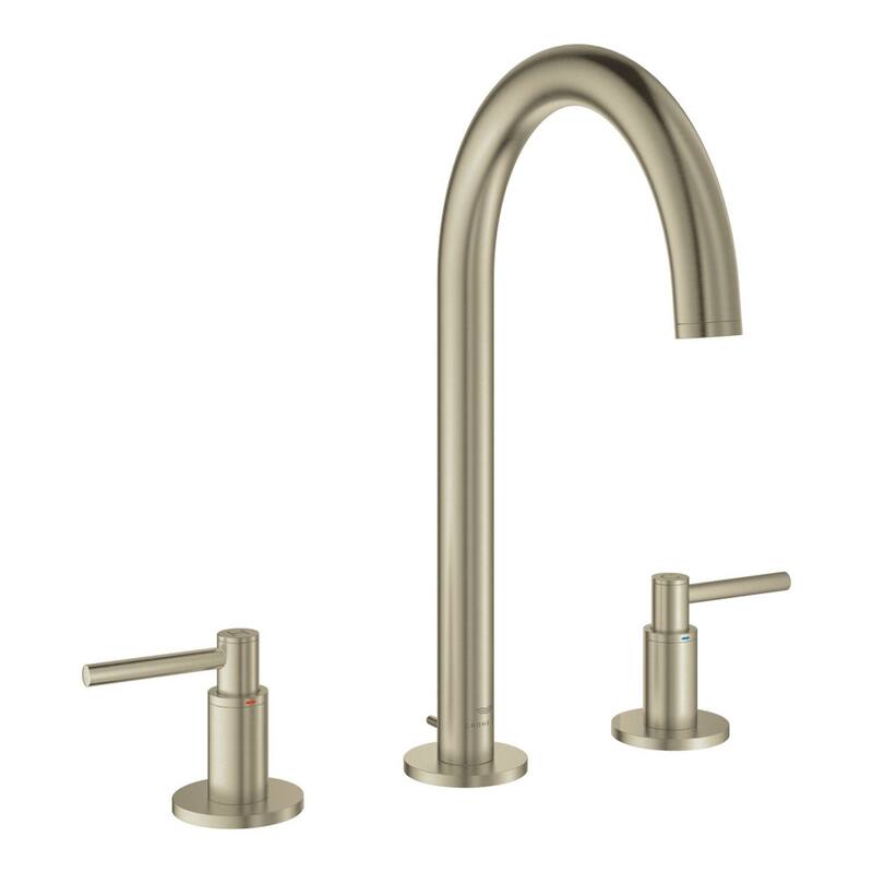 Grohe 20 659 Atrio New 1.2 GPM Widespread Bathroom Faucet with Pop-Up - Brushed Cool Sunrise