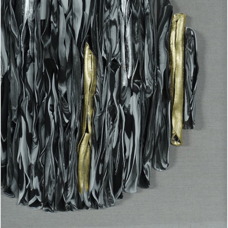 HUJI Monochrome Clay Rolls Shadow Box Wall Decor