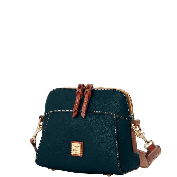 dooney & bourke pebble leather cameron crossbody with logo strap
