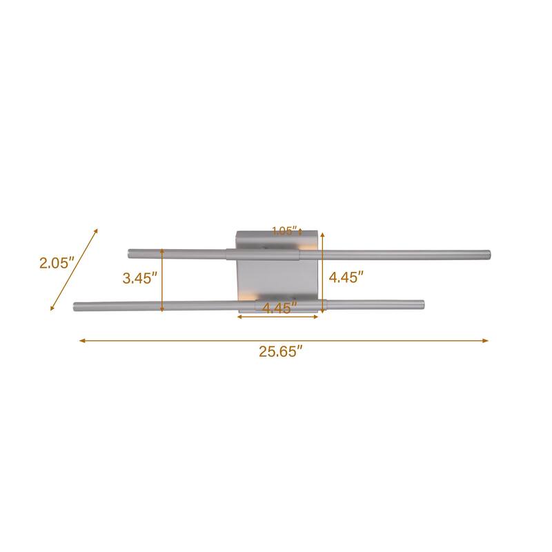 25'' Bathroom Vanity Light LED Fixtures Over Mirror Wall Sconce
