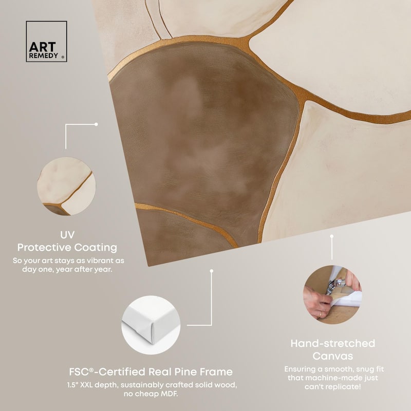 Taupe Terrain I Canvas by Art Remedy, Gallery Wrapped