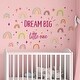 preview thumbnail 13 of 14, Walplus Colorful Rainbows Dream Big Kids Wall Stickers Nursery Décor