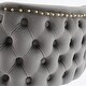 preview thumbnail 26 of 85, Modern Upholstered Pu Bar Chair Set of 2 with Back Tufted & Nailhead Gold Chrome Base, Adjustable Swivel Bar Stool