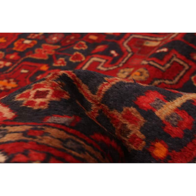 Anadol Navy, Red Rug 4'6" x 6'10" - 4'6 x 6'10