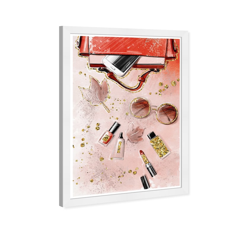 Wynwood Studio Prints Fashion and Glam Fall Books and Glams Red and Scarlet Glam Wall Art Canvas Print