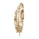 preview thumbnail 17 of 16, Gold Polystone Large Metallic Feather Bird Wall Decor