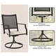 preview thumbnail 8 of 7, Clihome 7 Pieces Outdoor Dining Set with 1 Extendable Dining Table, Swivel Chair