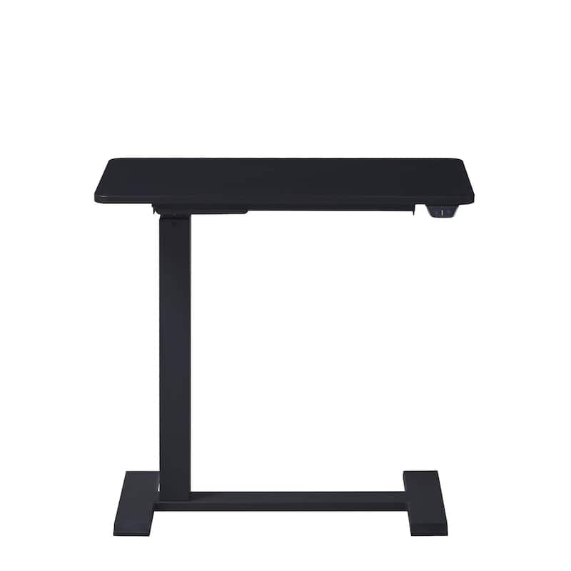 KOWO Electric Height Adjustable Side Table Soft Touch Bedside End Table with Quiet Motor, Modern Nightstand for Home & Office