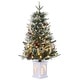 preview thumbnail 3 of 5, 3 FT Christmas Tree, Pre-Lit Christmas Tree with 78 LED Lights, Battery-Powered,Artificial Christmas Tree - 21.7x21.7x36in