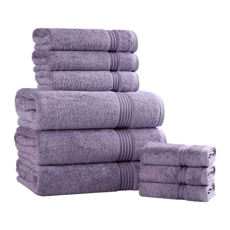 Superior Heritage Egyptian Cotton Absorbent 9-Piece Towel Set