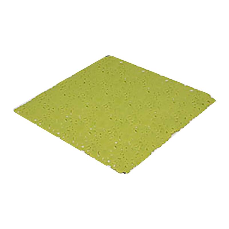 Bubbles Non-Slip Square Shower Mat 20 L X 20 W - Solid Lime Green