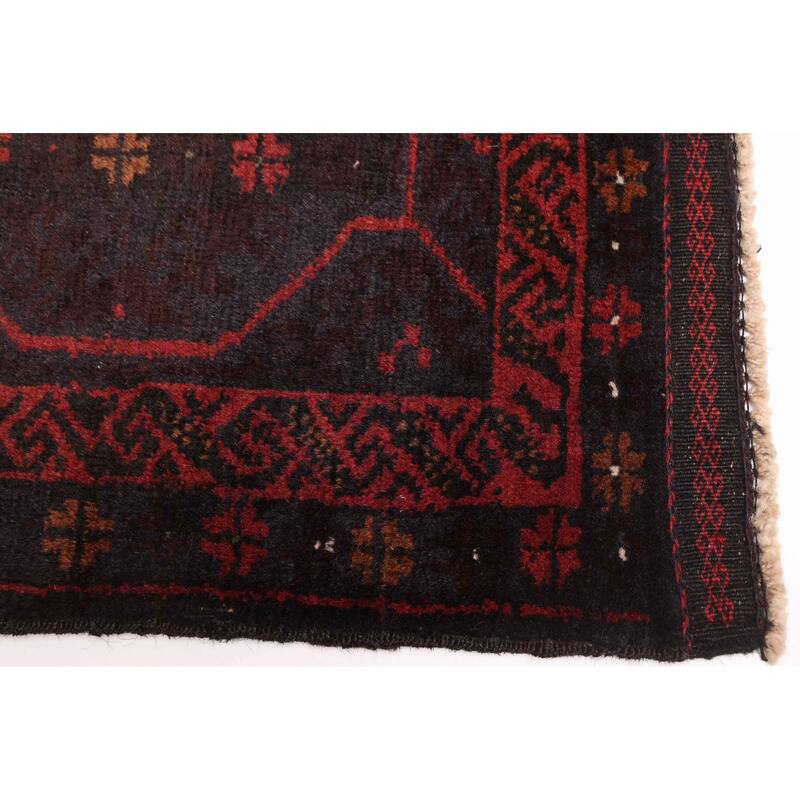 ECARPETGALLERY Hand-knotted Teimani Dark Brown Wool Rug - 3'4 x 5'8
