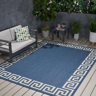 Preveli Greek Key Indoor/ Outdoor Area Rug by Christopher Knight Home