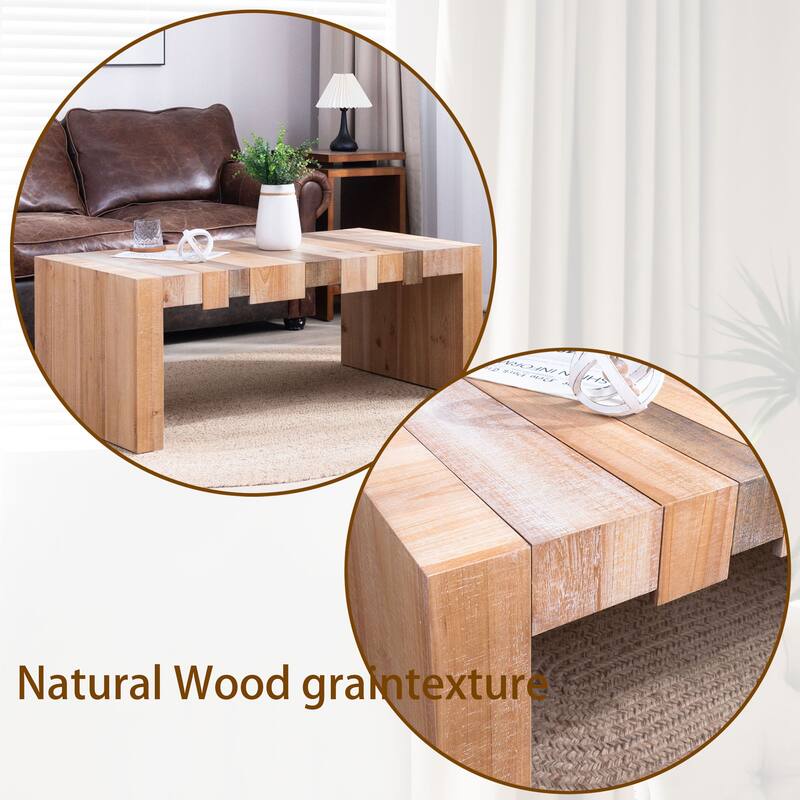 48.2" Modern Rectangular Center Coffee Table for Living Room
