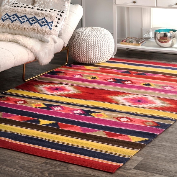 nuLOOM Multi Handmade Flatweave Tribal Area Rug