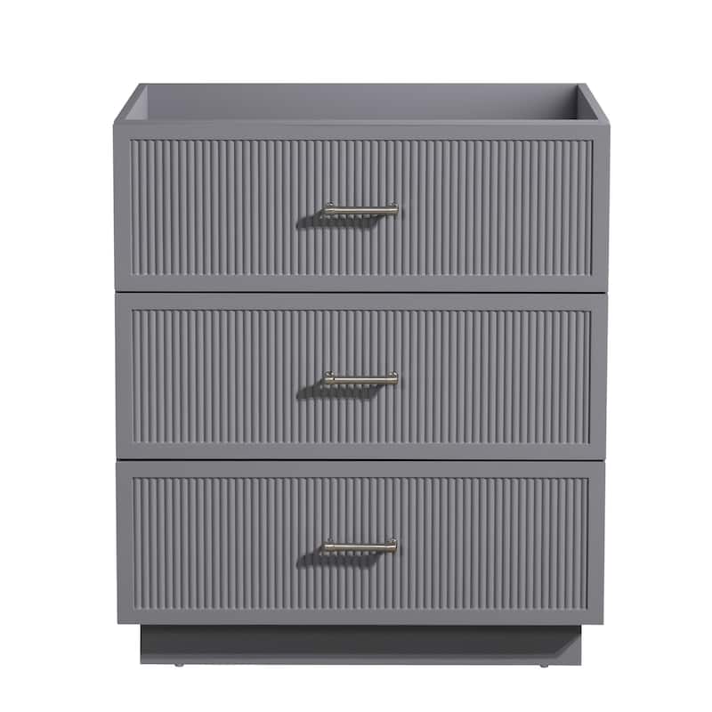 Modern 29-Inch Floating Vanity Cabinet, Durable MDF, White Sink, Convenient Storage, Easy Installation