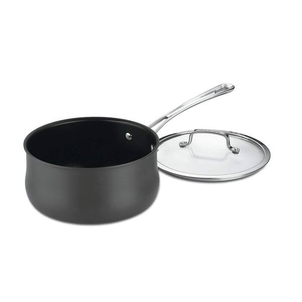 Shop Black Friday Deals On Cuisinart 64193 20 Contour Hard Anodized 3 Quart Saucepan With Cover Overstock 23131778