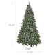 7-foot Hinged Frosted Spruce Christmas Tree by Christopher Knight Home - 53.00" W x 53.00" D x 84.00" H