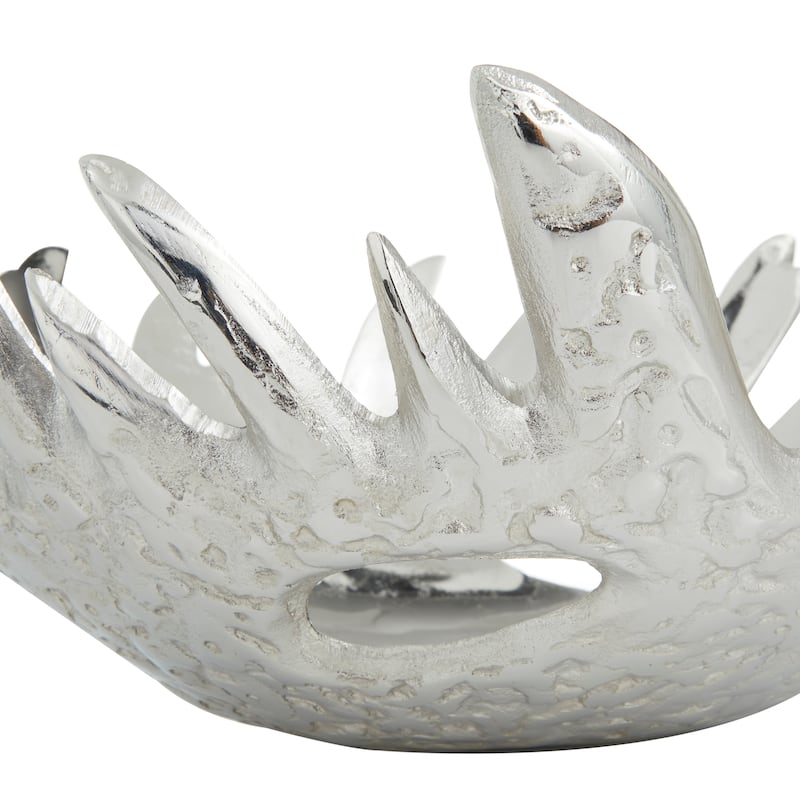 Black, Gold or Silver Aluminum Metal Decorative Bowl (Set of 2)