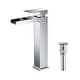 preview thumbnail 5 of 16, Waterfall Lead-free Solid Brass Single Handle Bathroom Sink Faucet Chrome W/ Pop Up Drain