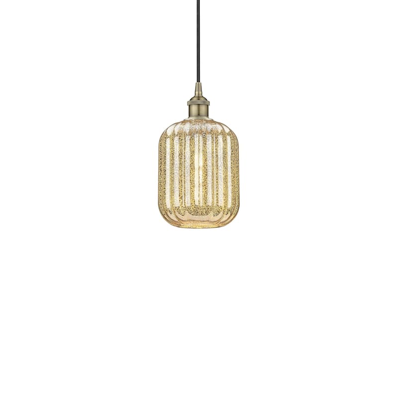 Innovations Lighting 616-1P-12-7 Preston Pendant Preston 7" Wide Mini - Antique Brass / Mercury
