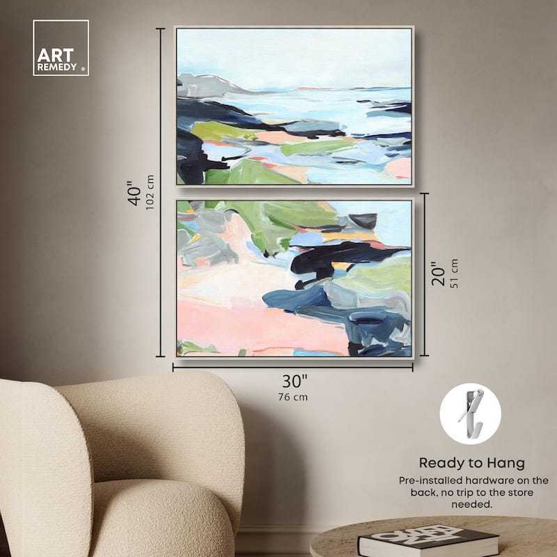 Between Seasons I Canvas Set of 2 by Art Remedy