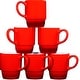 preview thumbnail 12 of 54, Ceramic Stacking Coffee Mug Tea Cup Dishwasher Safe Set of 6 - Large 18 Ounce