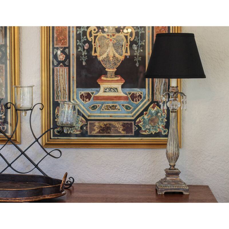 Hardback Lampshade with Bulb Clip, Black (with white lining)