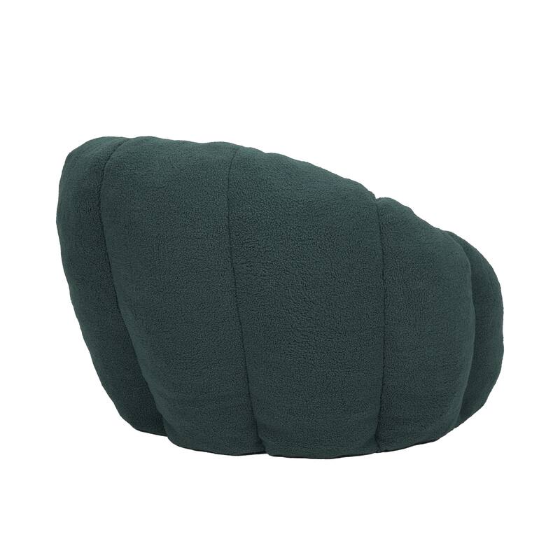 Green Comfortable Bean Bag Chair Sofa Chair with Armrests, Leisure Chair Lounge Chair Upholstered Chair