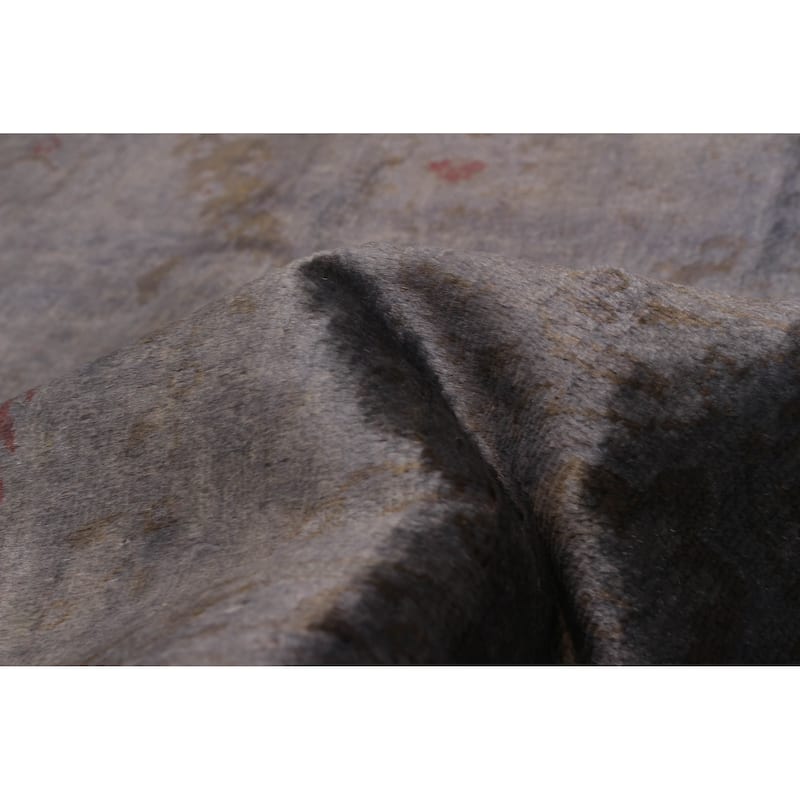 ECARPETGALLERY Hand-knotted Vibrance Grey Wool Rug - 7'9 x 10'2