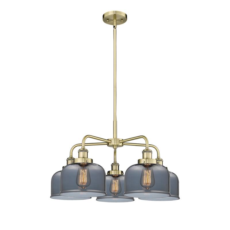 Innovations Lighting Bell - 5 Light 26" Stem Hung Chandelier